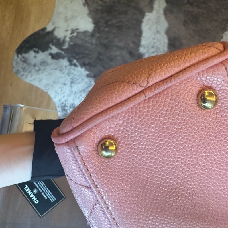 Chanel 香奈兒魚子醬保齡球小號粉色內裡帶卡-9