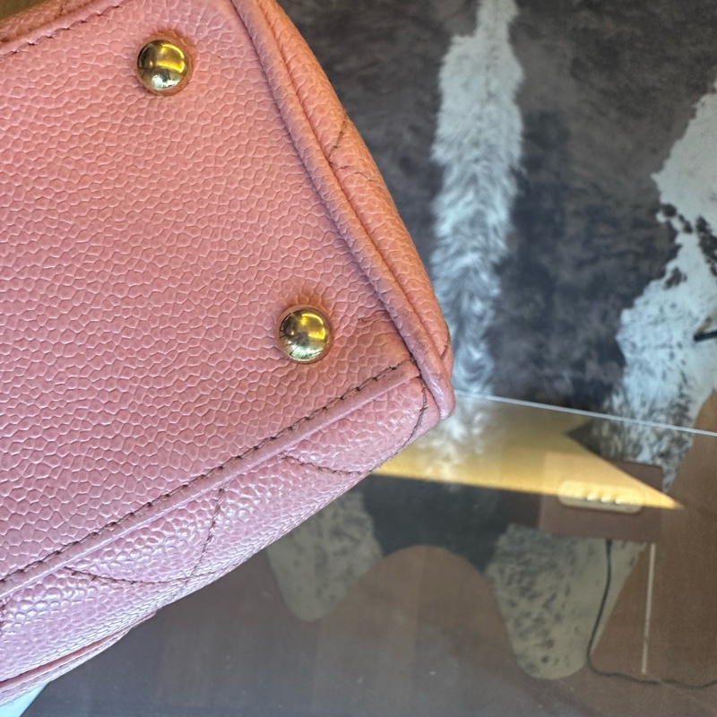 Chanel 香奈兒魚子醬保齡球小號粉色內裡帶卡-11