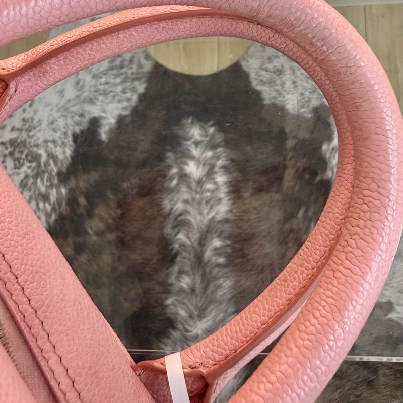 Chanel 香奈兒魚子醬保齡球小號粉色內裡帶卡-12