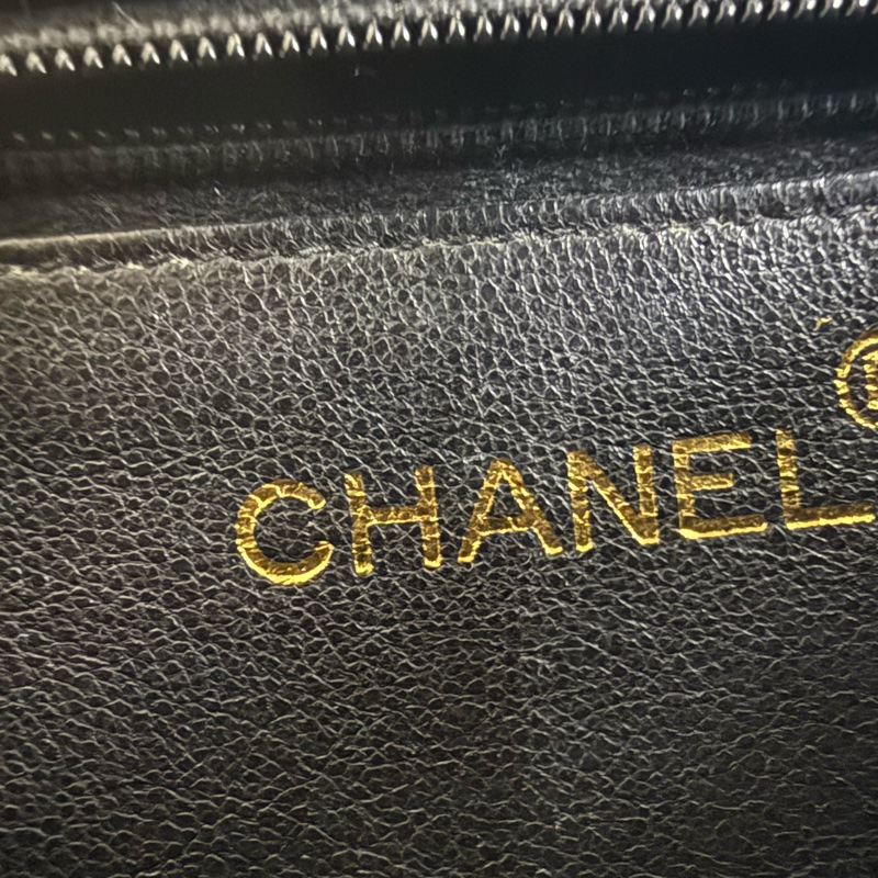 Chanel 香奈兒黑金絲絨雕花鏈條包-8