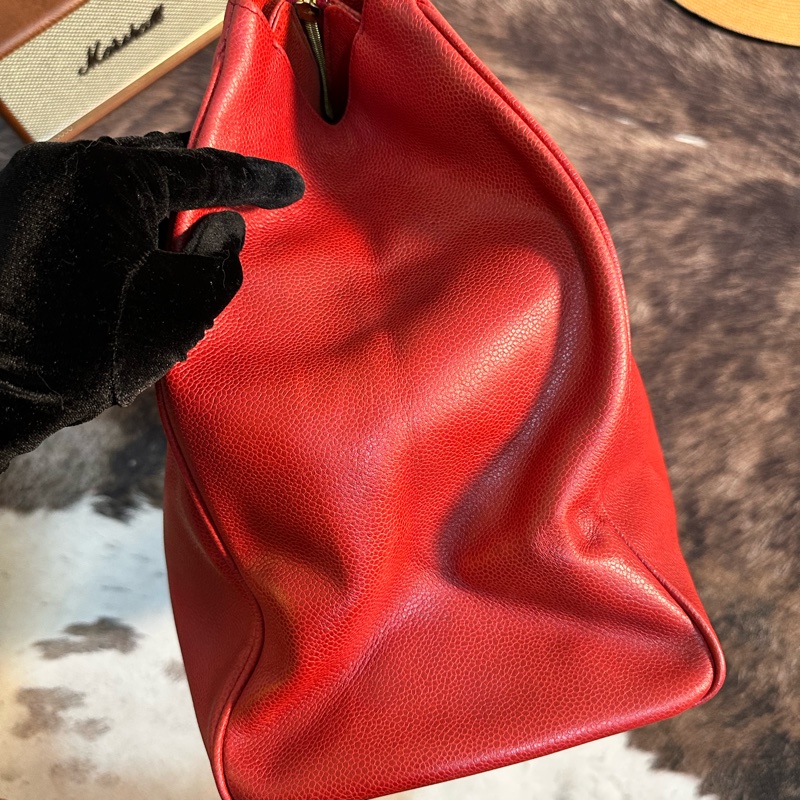 Chanel 香奈兒魚子醬大雙c金球貝嫂機場托特包帶卡-3