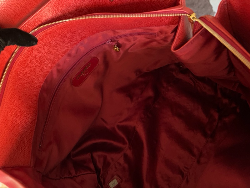 Chanel 香奈兒魚子醬大雙c金球貝嫂機場托特包帶卡-5