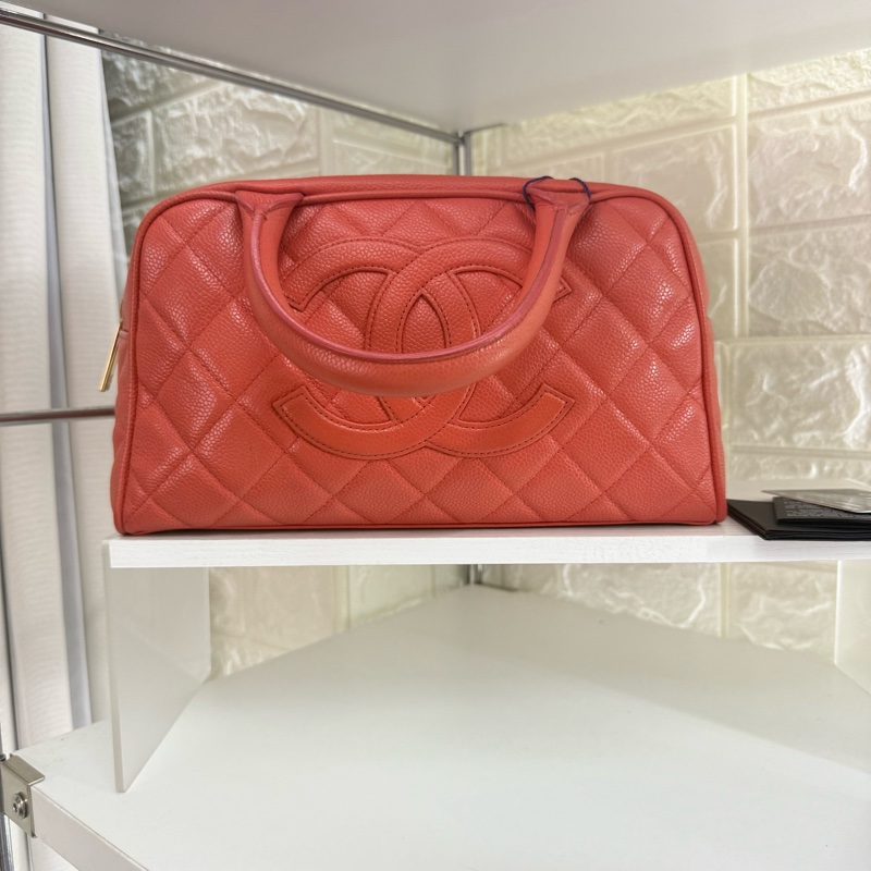 Chanel 香奈兒魚子醬保齡球小號帶卡-0