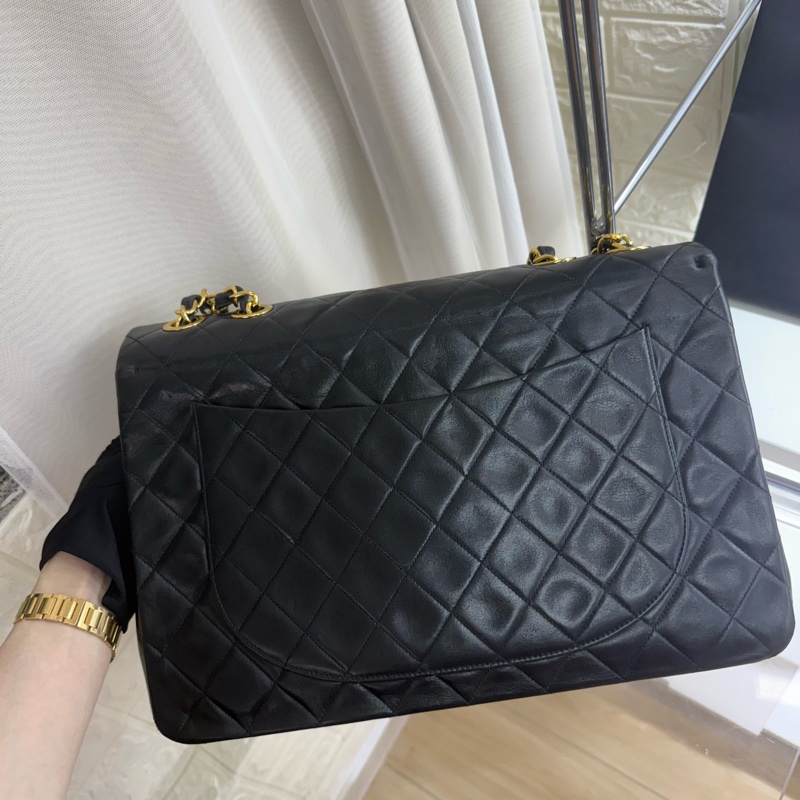 Chanel 香奈兒黑金菱格紋貝嫂鏈條包-2