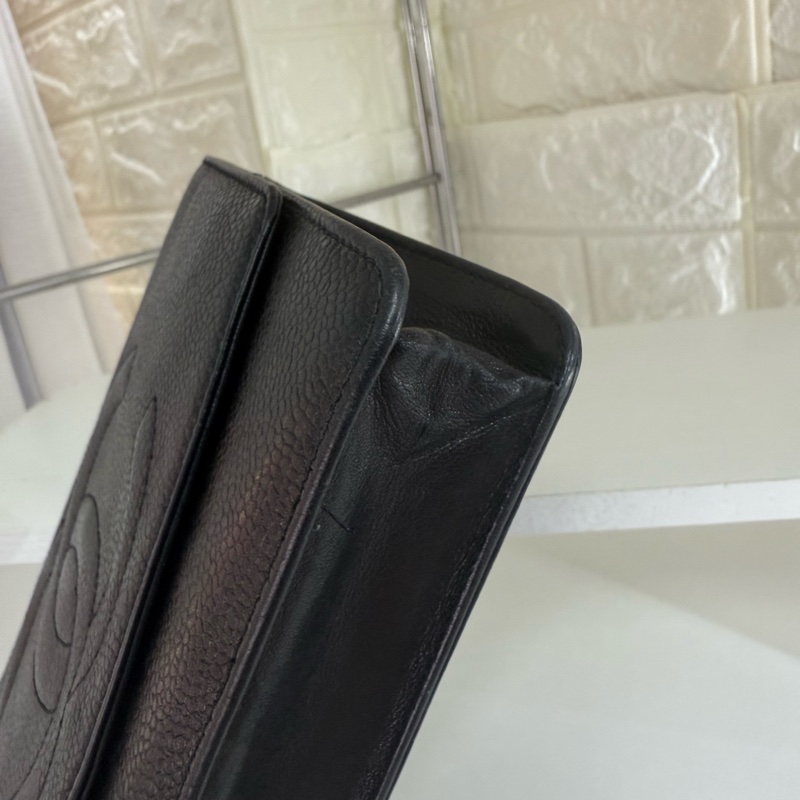 Chanel 香奈兒黑金魚子醬手包-7