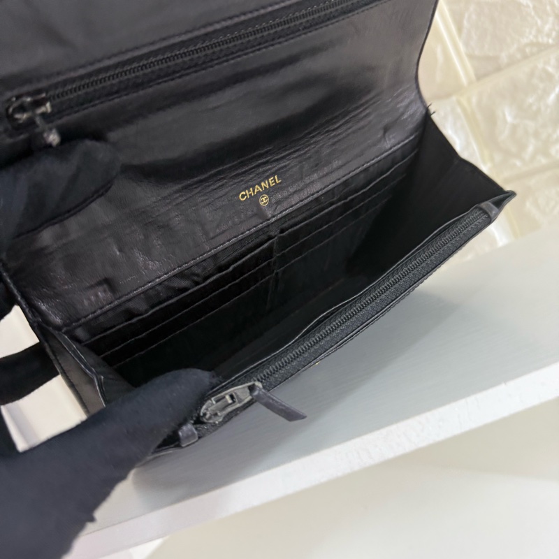 Chanel 香奈兒黑金魚子醬手包-12