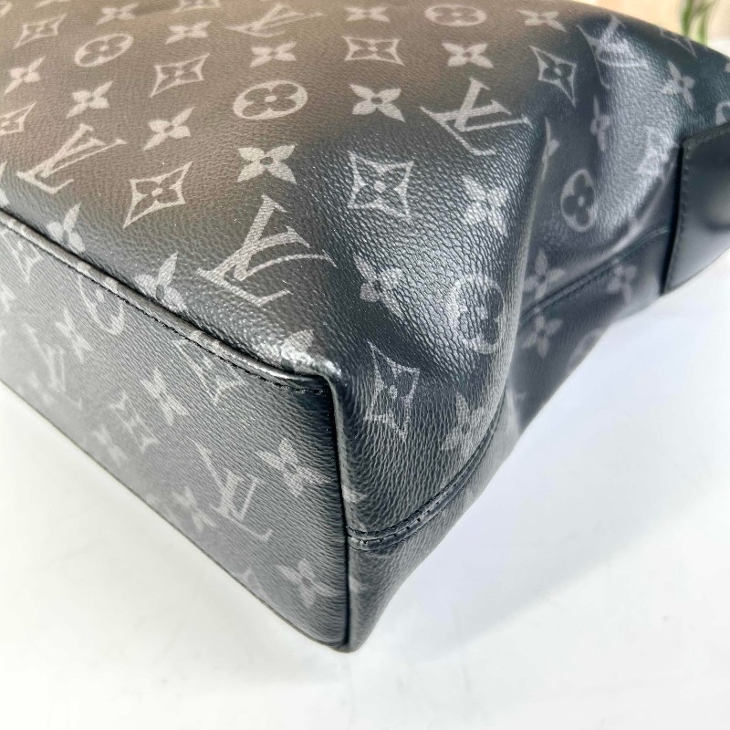 LV路易威登Exploer通勤便攜經典老花帆布拼皮革 電腦公事包-13