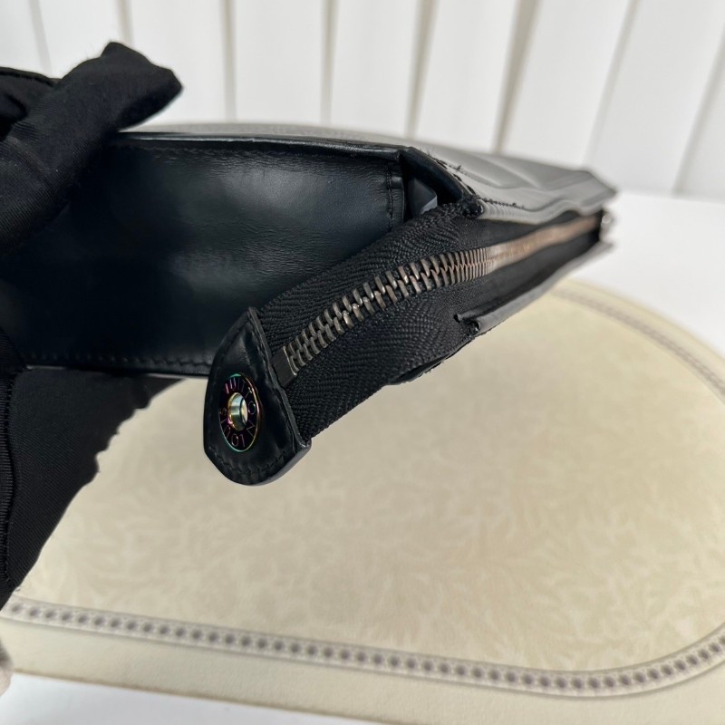 LV路易威登 閃電藤原浩限量款 黑花 男士手拿包 洗漱包-18