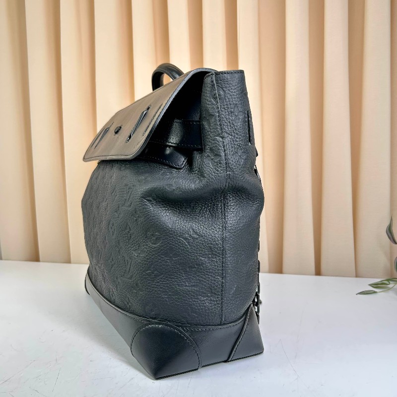 LV 路易威登黑色壓紋牛皮Steamer 手提包 斜背包-3