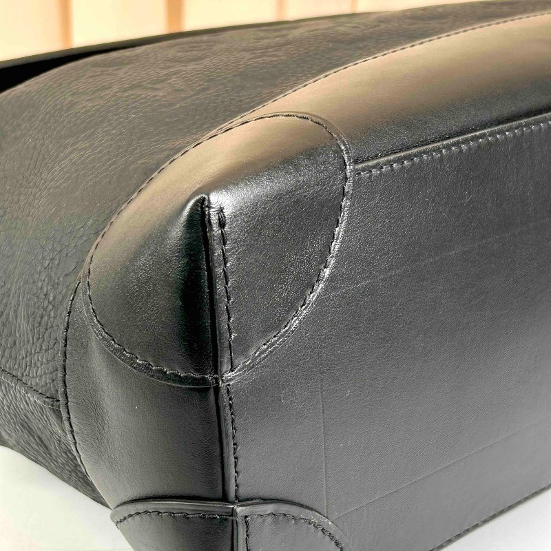 LV 路易威登黑色壓紋牛皮Steamer 手提包 斜背包-7