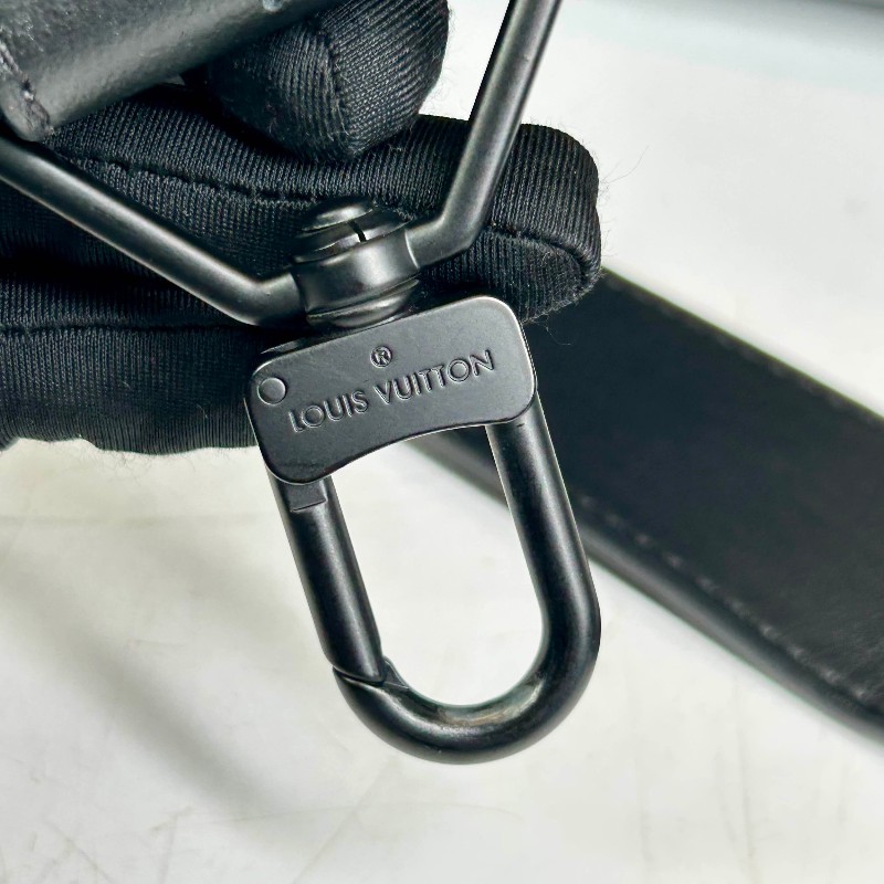 LV 路易威登黑色壓紋牛皮Steamer 手提包 斜背包-10