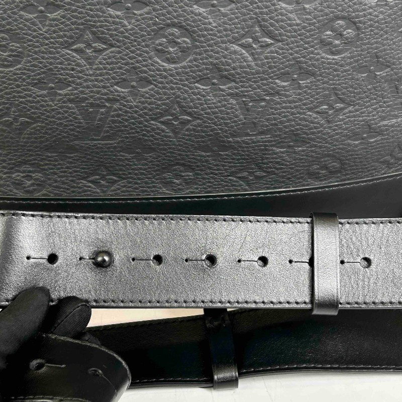 LV 路易威登黑色壓紋牛皮Steamer 手提包 斜背包-11