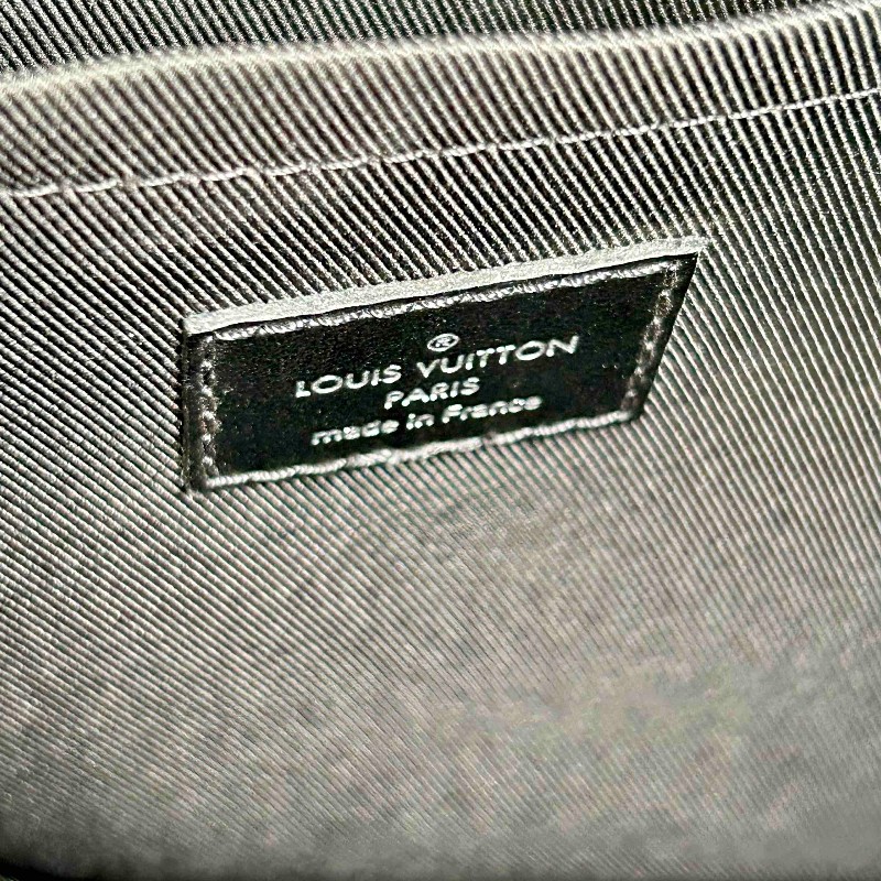 LV 路易威登黑色壓紋牛皮Steamer 手提包 斜背包-14