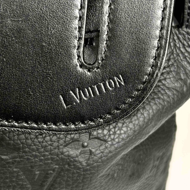 LV 路易威登黑色壓紋牛皮Steamer 手提包 斜背包-15