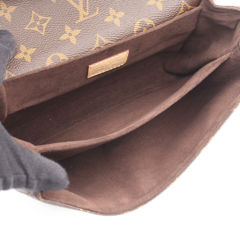 路易威登 Pochette Metis MM Monogram 手提包 M44875 PVC塗層帆布皮革棕色二手女士-2