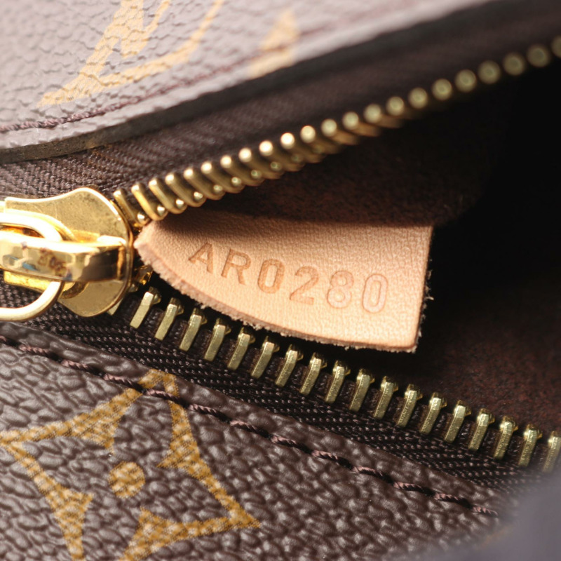 路易威登 Pochette Metis MM Monogram 手提包 M44875 PVC塗層帆布皮革棕色二手女士-4