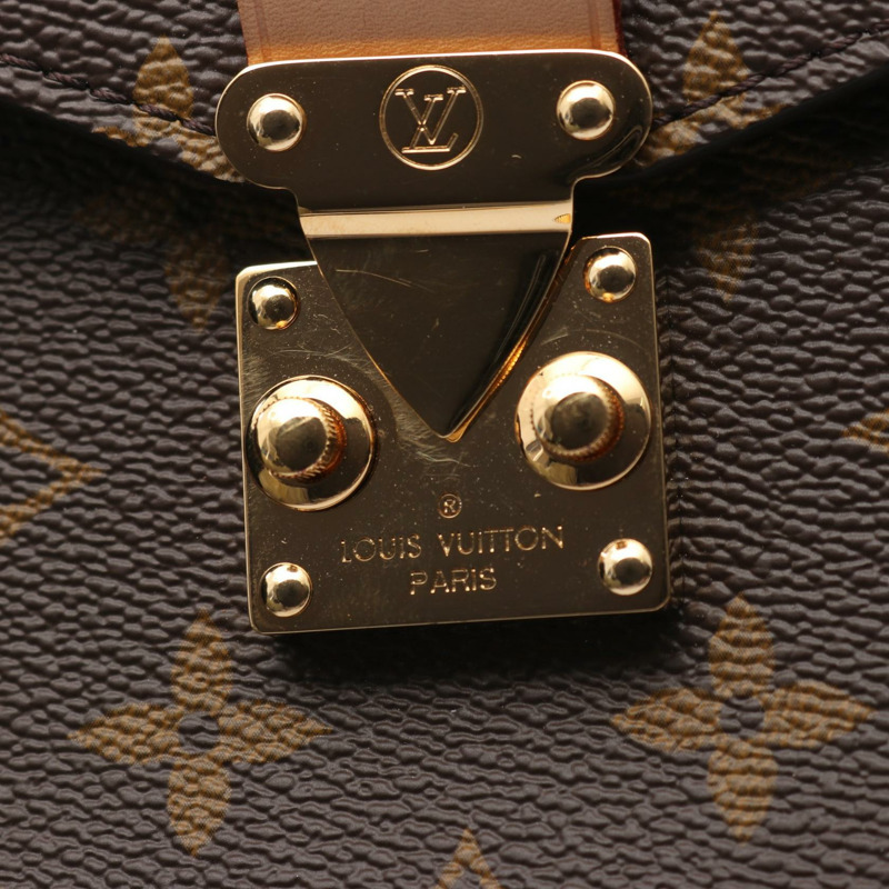 路易威登 Pochette Metis MM Monogram 手提包 M44875 PVC塗層帆布皮革棕色二手女士-5