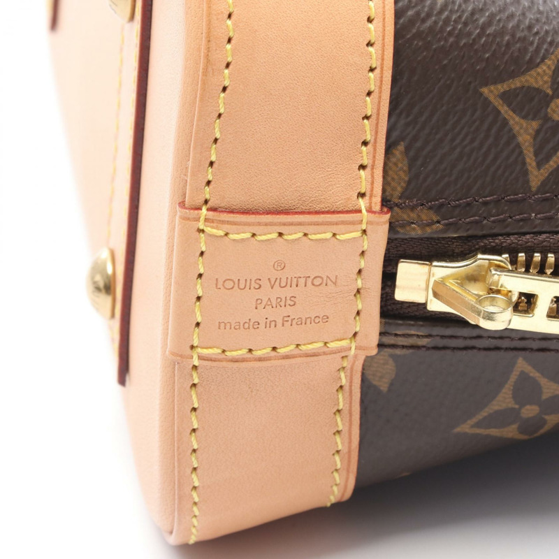 路易威登 ALMA BB 斜背單肩包 M53152 棕色皮革 二手 LV-3