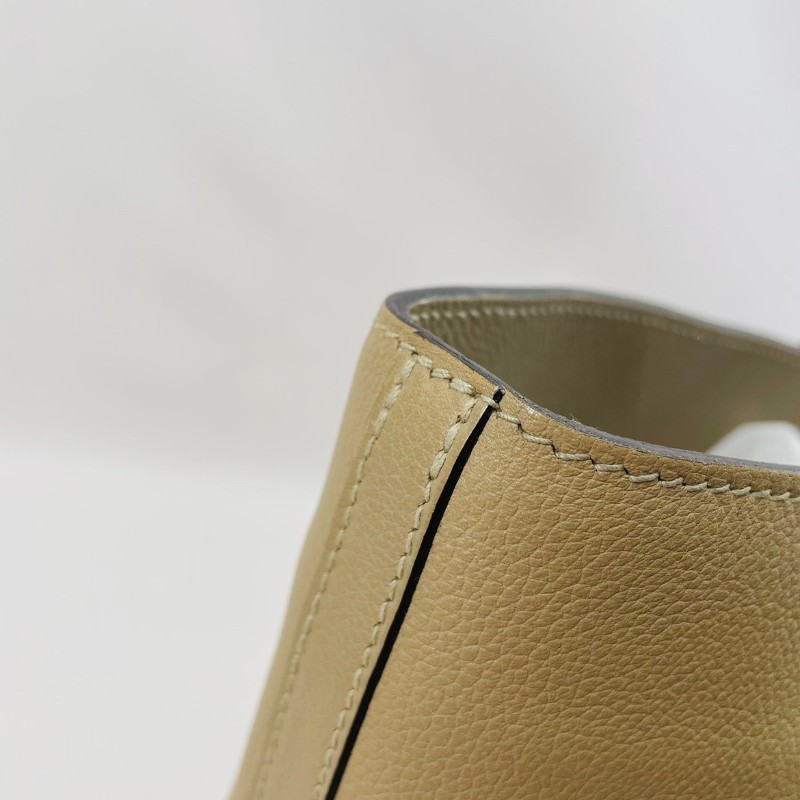 Hermes  x刻 奶茶色手提包托特包-9