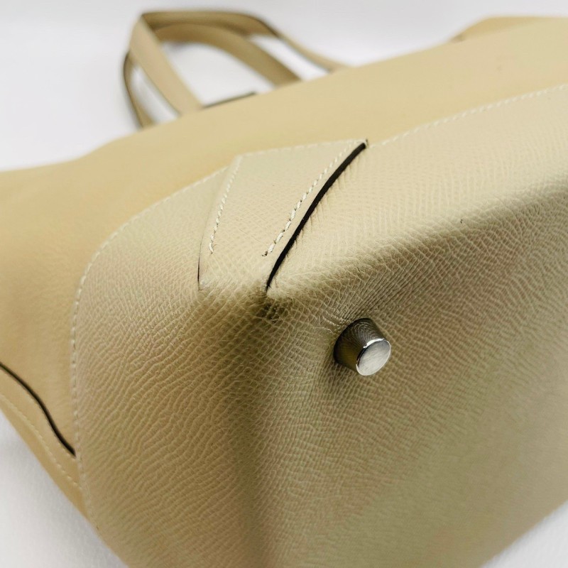 Hermes  x刻 奶茶色手提包托特包-11