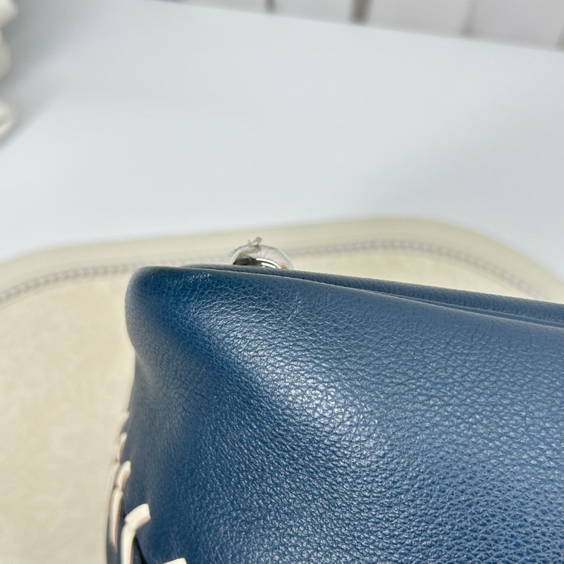 Hermes C刻 限量秀款 深藍保齡球Bolide45旅行包-10