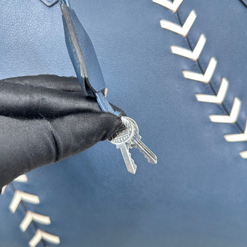 Hermes C刻 限量秀款 深藍保齡球Bolide45旅行包-14