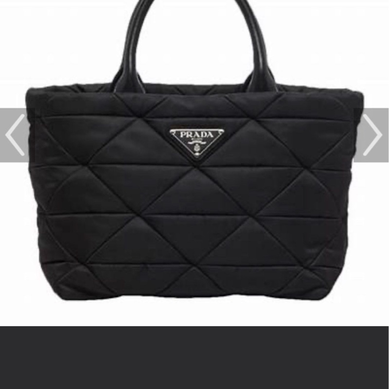 PRADA 黑色尼龍手提包-2