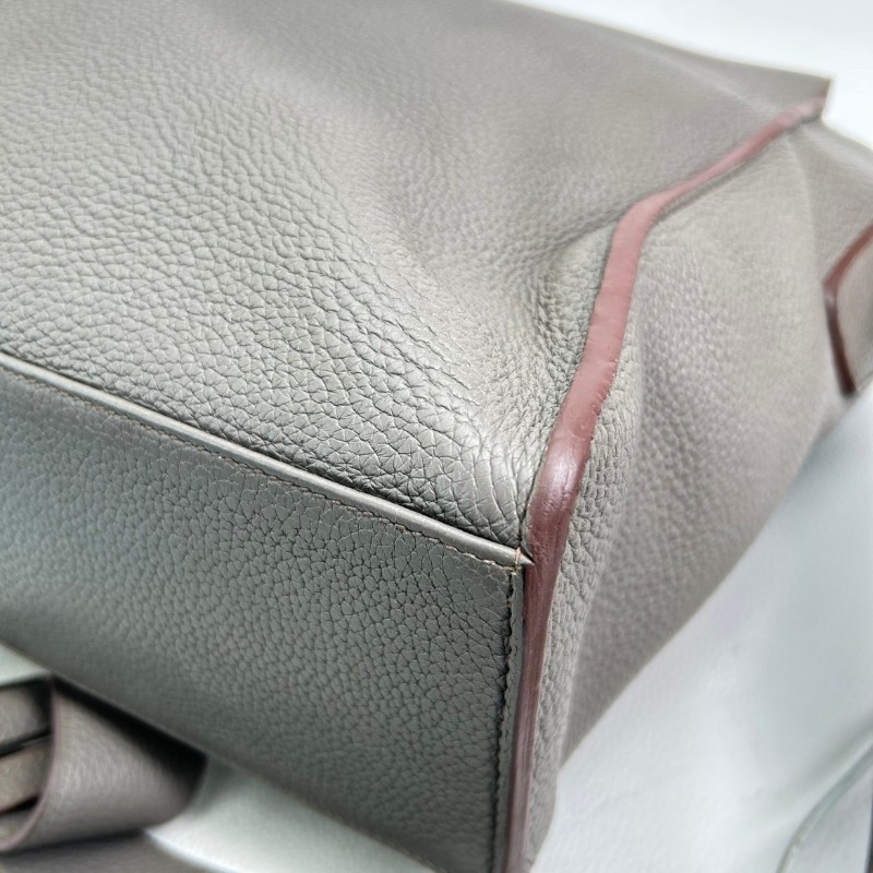 Hermes ALFRED35 埃佛德男士大容量郵差包 Togo皮銀扣-13