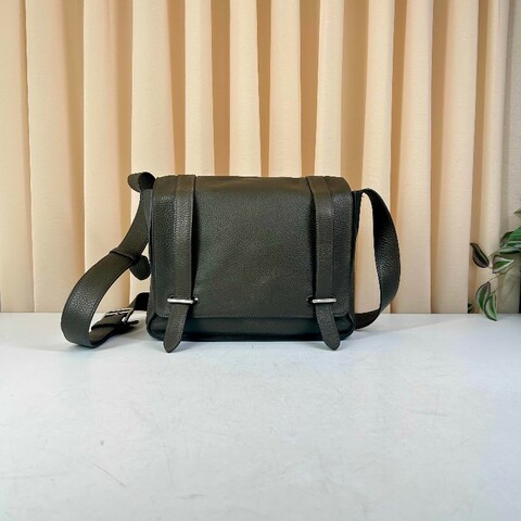 Hermes 1290 Steve caporal 男士雙扣郵差包斜背包 Togo皮