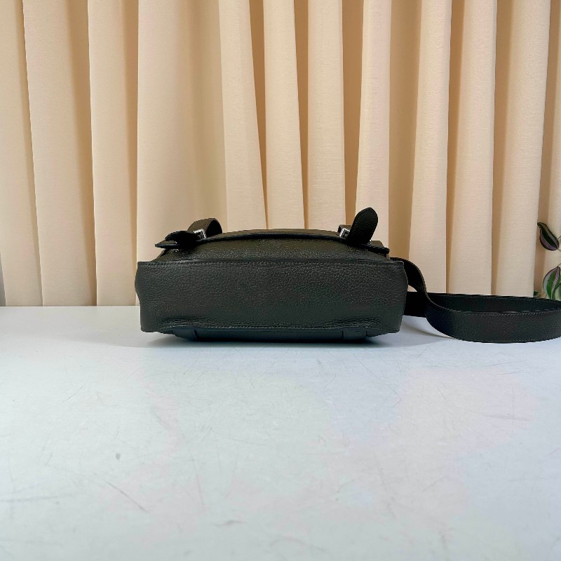 Hermes 1290 Steve caporal 男士雙扣郵差包斜背包 Togo皮-2