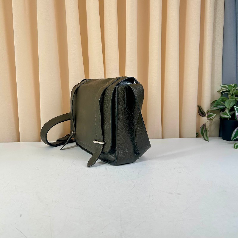 Hermes 1290 Steve caporal 男士雙扣郵差包斜背包 Togo皮-3