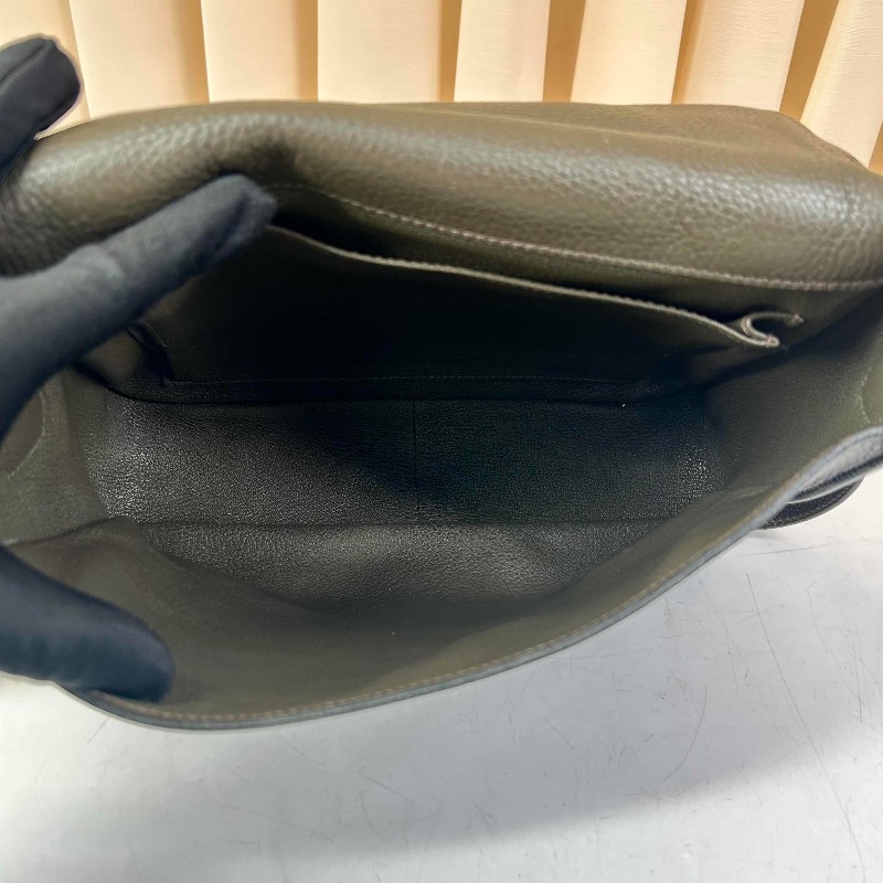 Hermes 1290 Steve caporal 男士雙扣郵差包斜背包 Togo皮-5