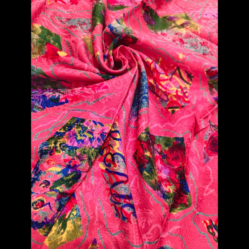 🎀Fendi 抽象圖案絲巾🎀-2