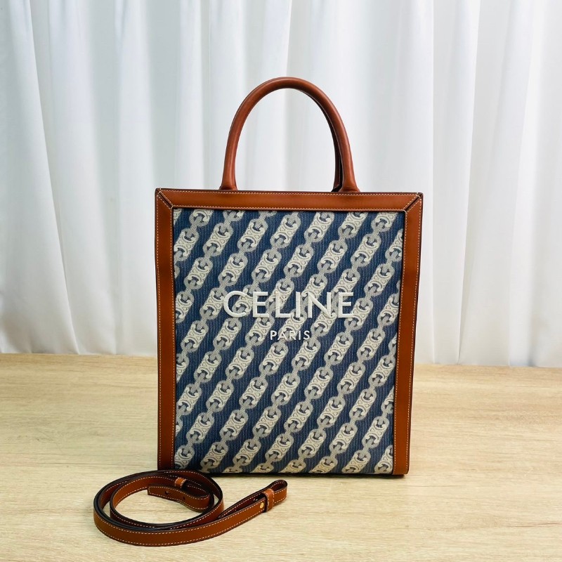 CELINE Tote 托特包 Maillon Triomphe凱旋門 提花豎款手袋-0