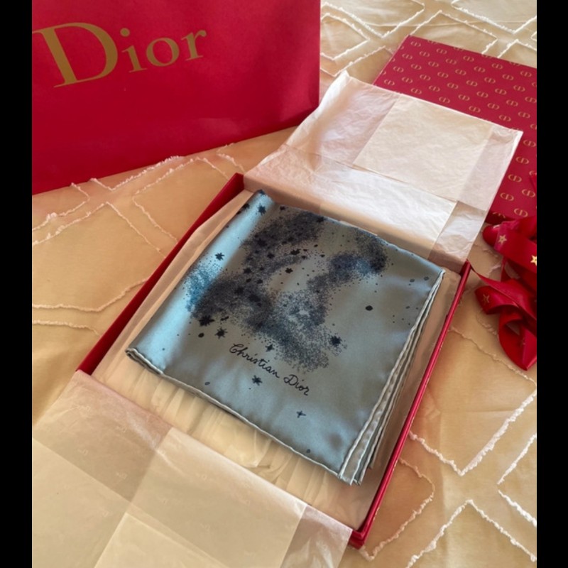 🎀Christian Dior 宇宙絲巾🎀-0