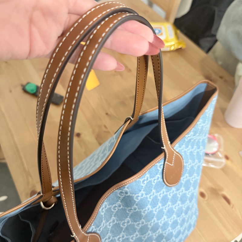 GUCCI 單寧牛仔托特包-0