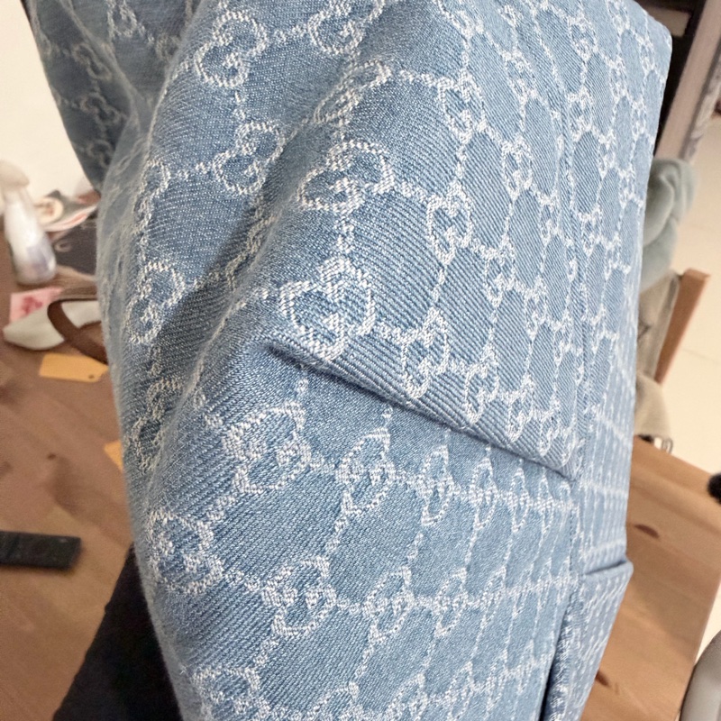 GUCCI 單寧牛仔托特包-11
