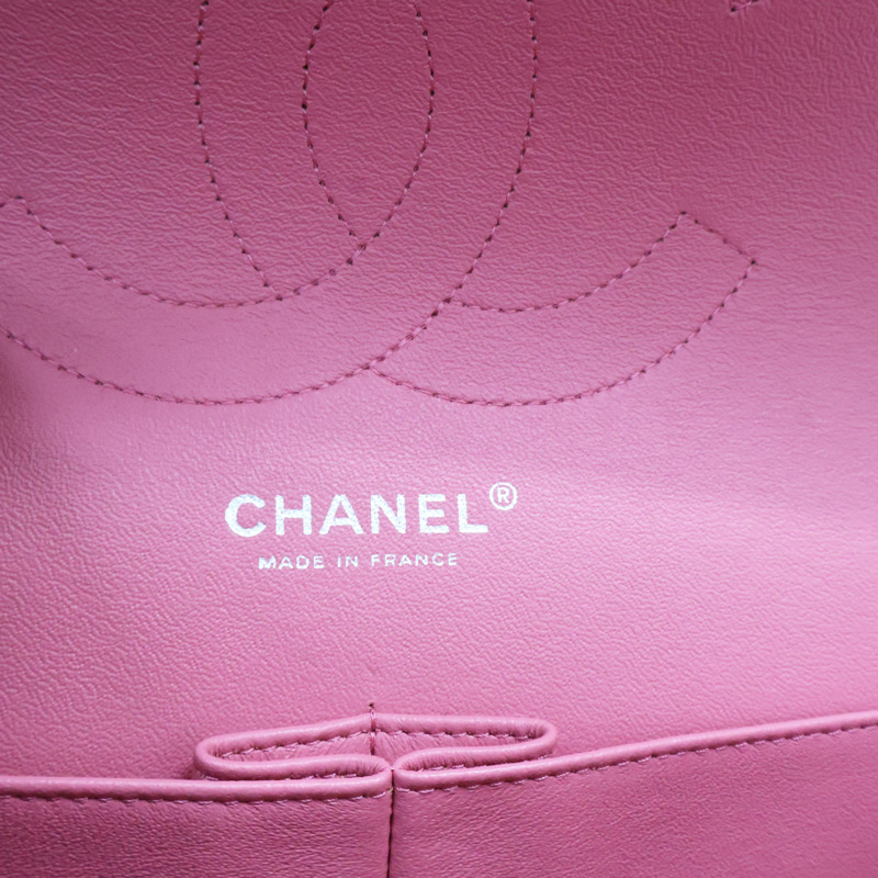 粉色羊皮 Jumbo 30 肩背包 銀扣【CHANEL 香奈兒】 A58600-7