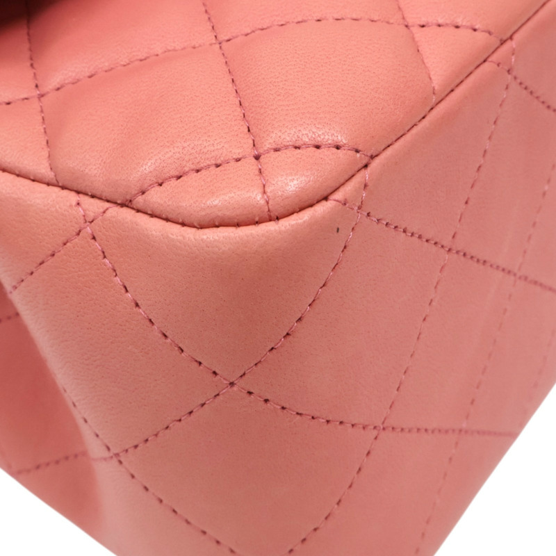 粉色羊皮 Jumbo 30 肩背包 銀扣【CHANEL 香奈兒】 A58600-11