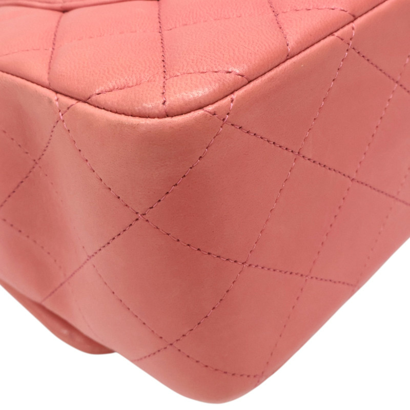 粉色羊皮 Jumbo 30 肩背包 銀扣【CHANEL 香奈兒】 A58600-13
