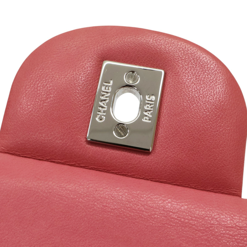 粉色羊皮 Jumbo 30 肩背包 銀扣【CHANEL 香奈兒】 A58600-15