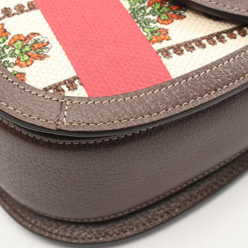 GUCCI MUSIC IS MINE 竹節單肩手提包 681173 帆布皮革 米棕色-5