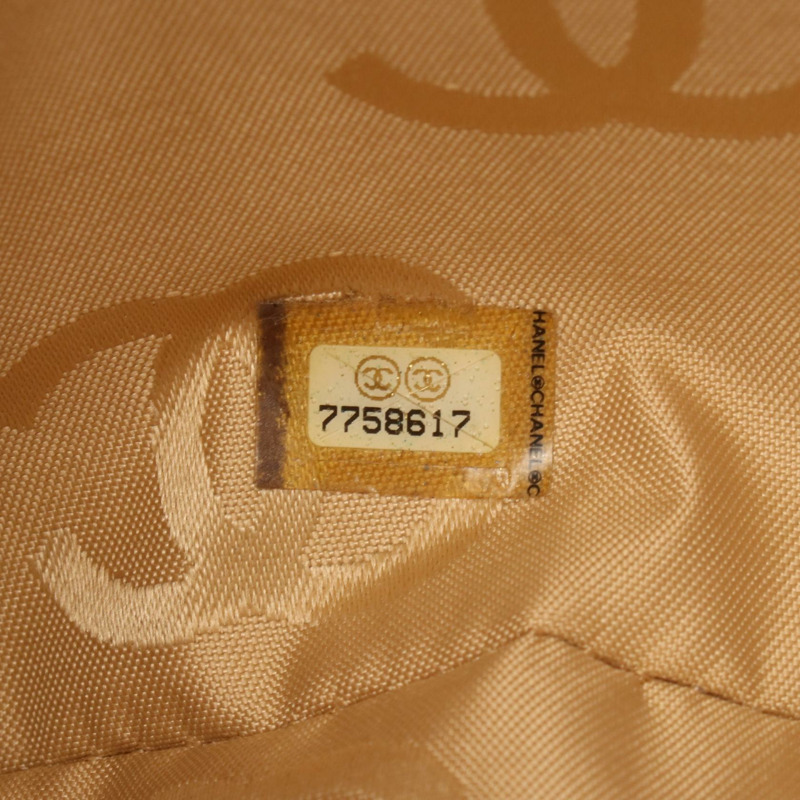 香奈兒 (CHANEL) 野性縫線托特手提包,米色皮革,金色五金,二手,女士 CC-4