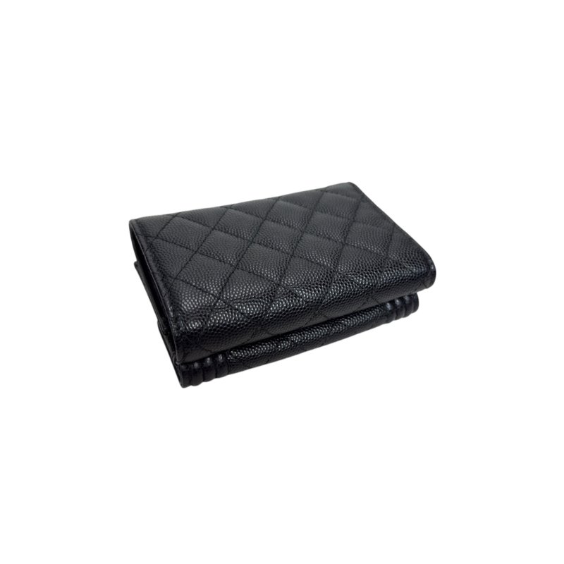 CHANEL Boy 荔枝皮 多摺 迷你銀包-15