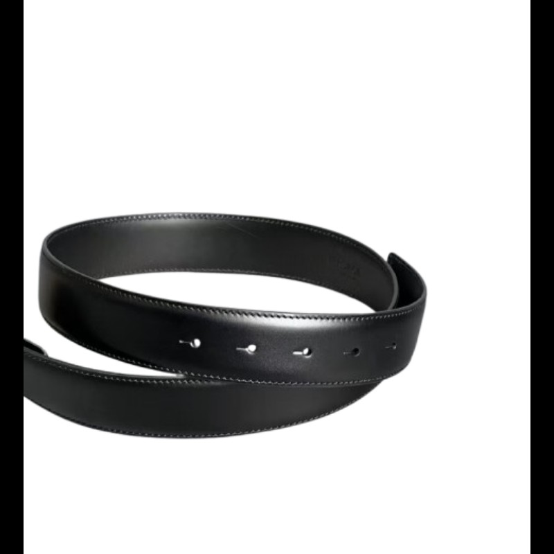 Versace 范思哲 Medusa 女神頭金扣皮革腰帶 95cm 男女同款-3