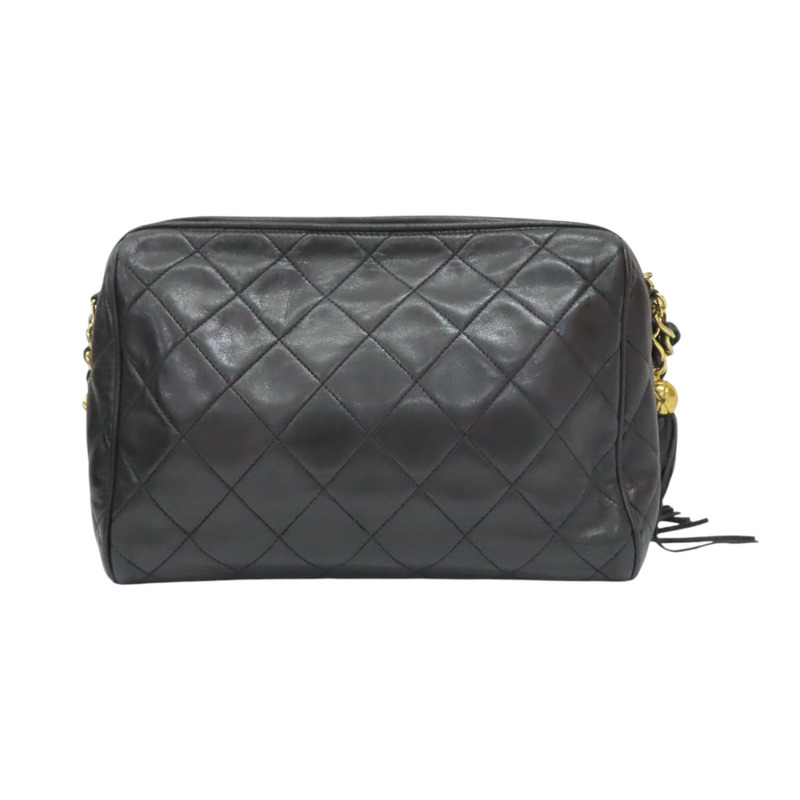 黑色牛皮 Vintage Tassel 相機包 肩背包【CHANEL 香奈兒】-1