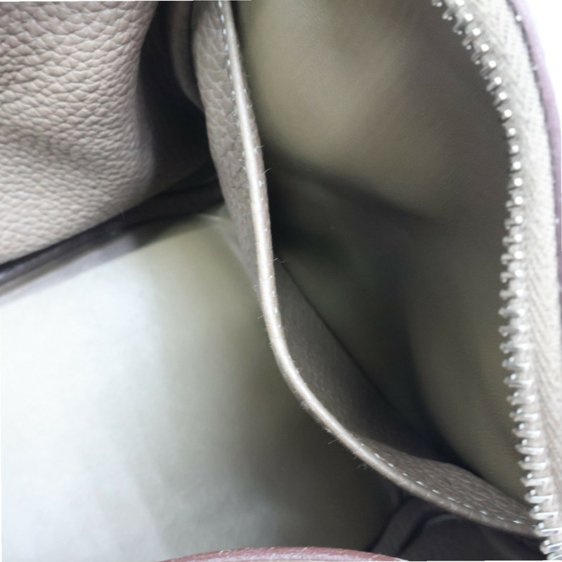 大象灰色 Taurillon牛皮 Lindy 30 肩背包 □Q刻 銀扣【HERMES 愛馬仕】 □Q/Etoupe-7