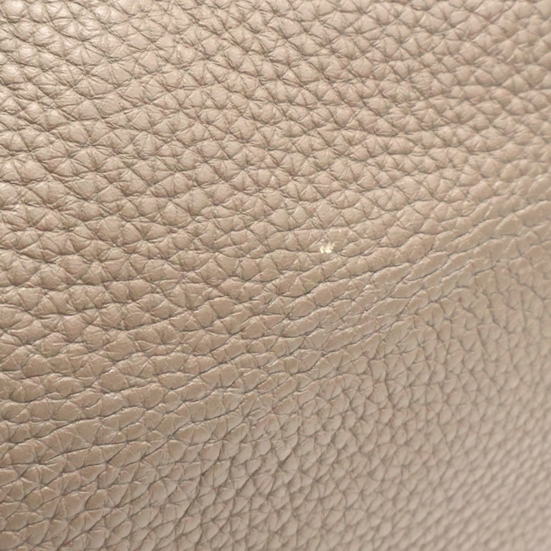 大象灰色 Taurillon牛皮 Lindy 30 肩背包 □Q刻 銀扣【HERMES 愛馬仕】 □Q/Etoupe-16