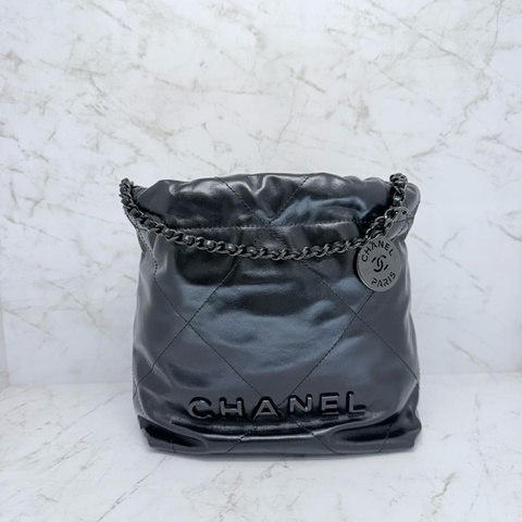 CHANEL MINI 22BAG SO BLACK/晶片