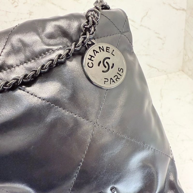 CHANEL MINI 22BAG SO BLACK/晶片-4